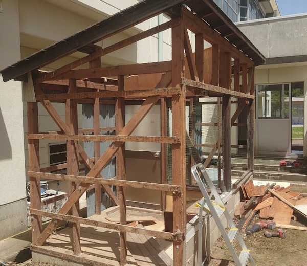 富山市の小屋の解体工事